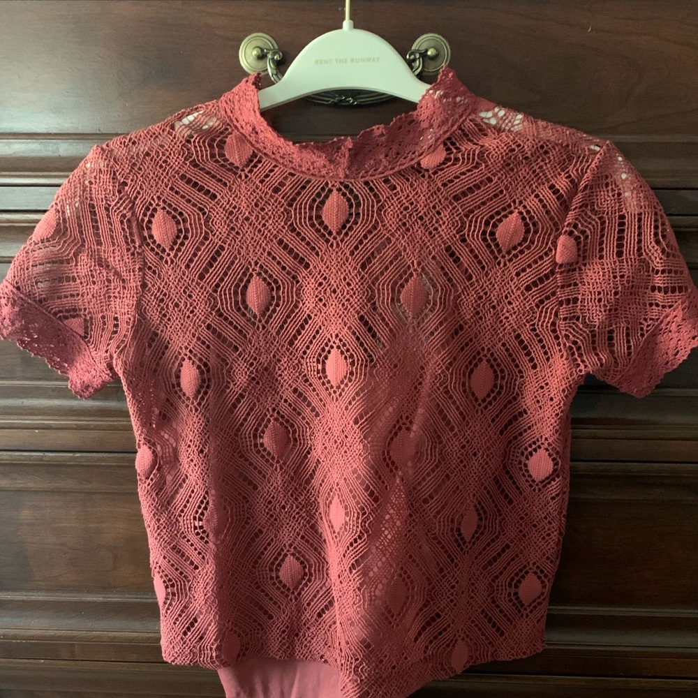 NWT Zara Crochet Knit Top